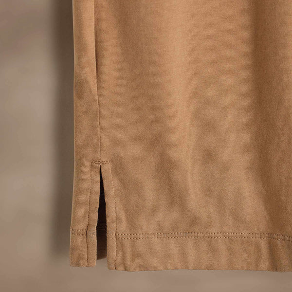 James Perse Heavy Luxe Jersey Crew Camel
