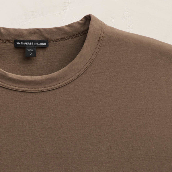 James Perse Heavy Luxe Jersey Crew Caribou