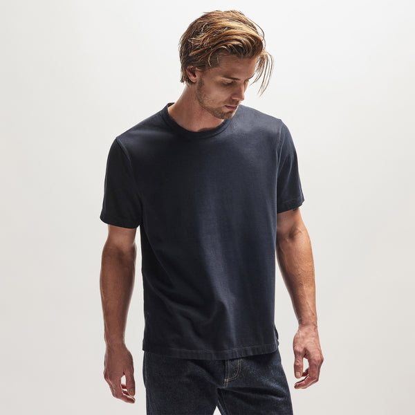 james perse Heavy Luxe Jersey Crew French Navy