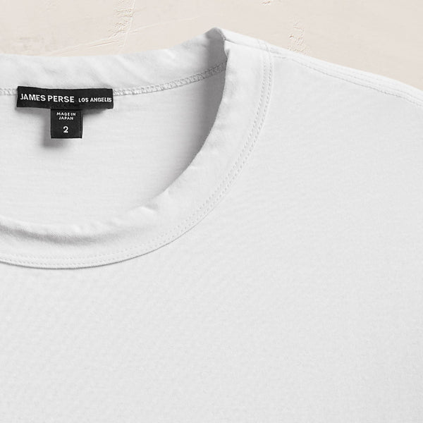 James Perse Heavy Luxe Jersey Crew White
