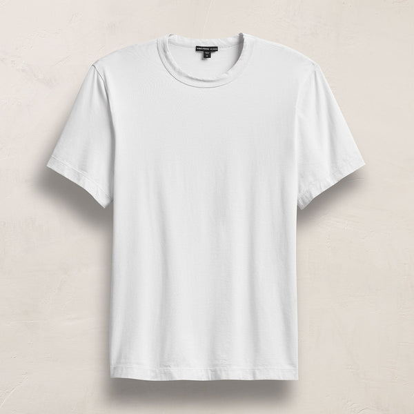 james perse Heavy Luxe Jersey Crew White