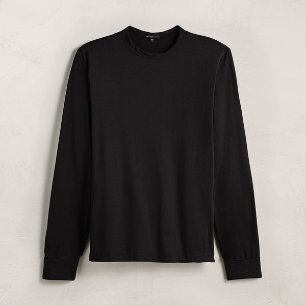 james perse Heavy Luxe Jersey Long Sleeve Black