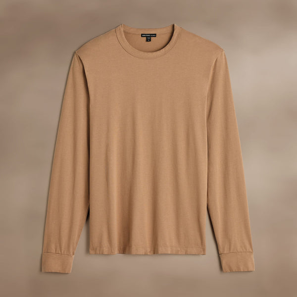 james perse Heavy Luxe Jersey Long Sleeve Camel