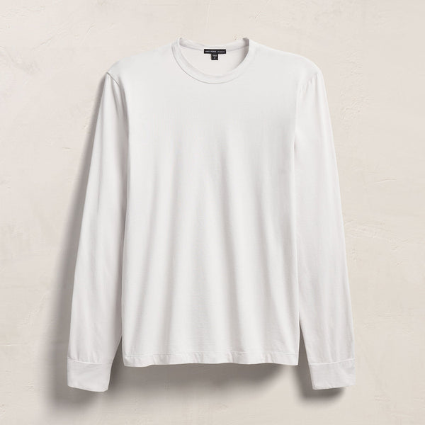 James Perse Heavy Luxe Jersey Long Sleeve White