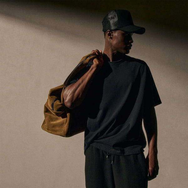 james perse Heavy Luxe Jersey Oversized Crew Black