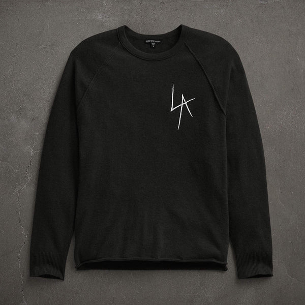 james perse JP x LA Cashmere Raglan Black