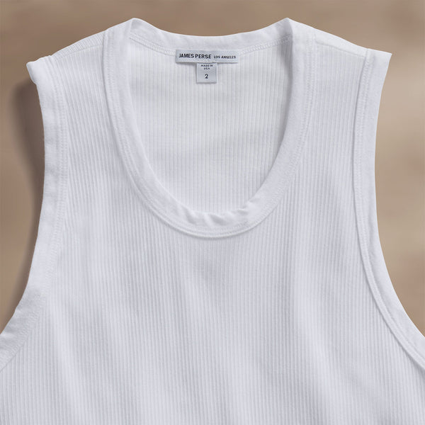 James Perse LA Skate Tank White