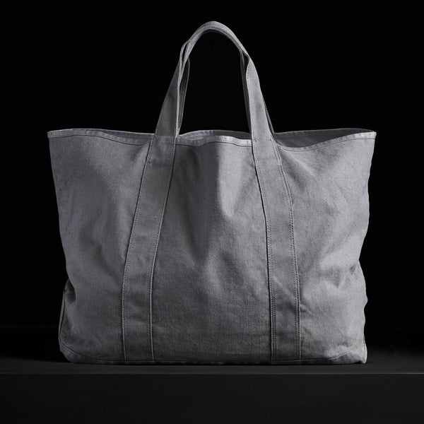 james perse Large Canvas Tote Silver