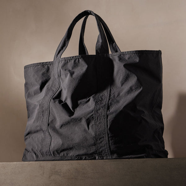 James Perse Large Matte Nylon Tote Black