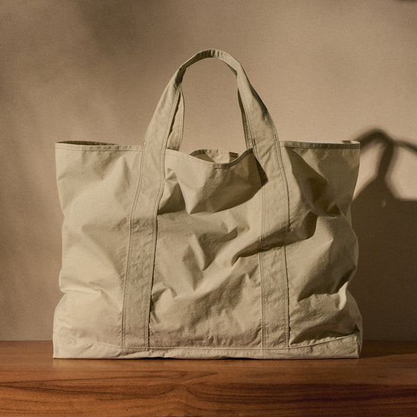 James Perse Large Matte Nylon Tote New Sand