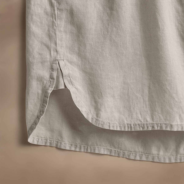 James Perse Lightweight Linen Shirt Salt Pigment