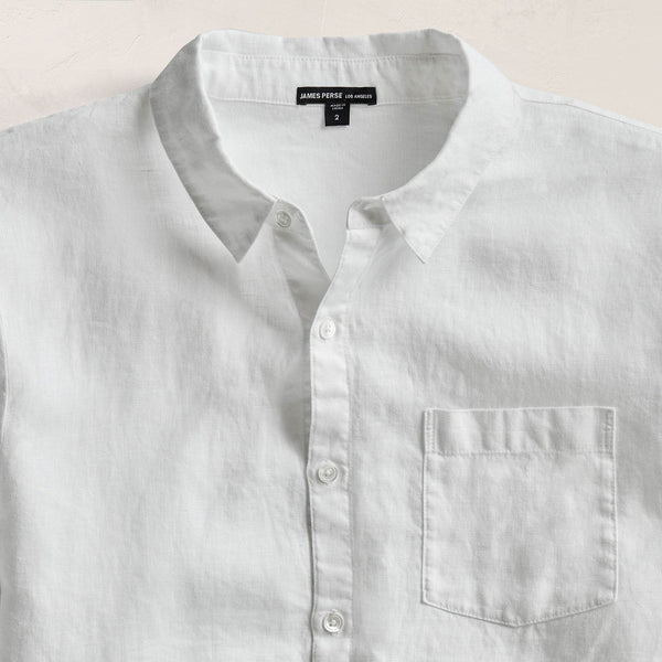 James Perse Lightweight Linen Shirt White