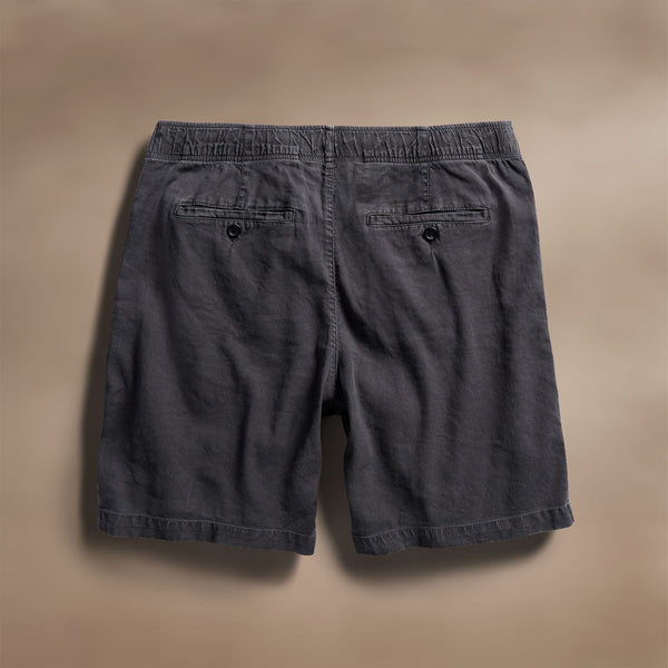 James Perse Linen Blend Jogger Short Magma Pigment