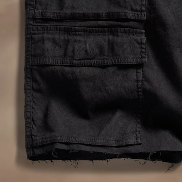 James Perse Linen Blend Utility Short Black