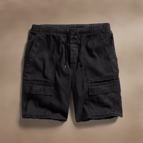 james perse Linen Blend Utility Short Black