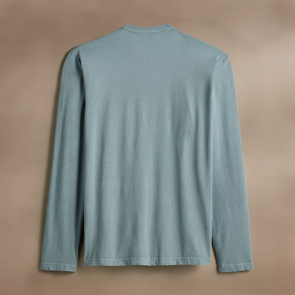 James Perse Long Sleeve Crew Neck Azure Pigment