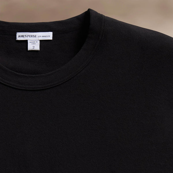James Perse Long Sleeve Crew Neck Black