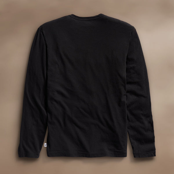 James Perse Long Sleeve Crew Neck Black