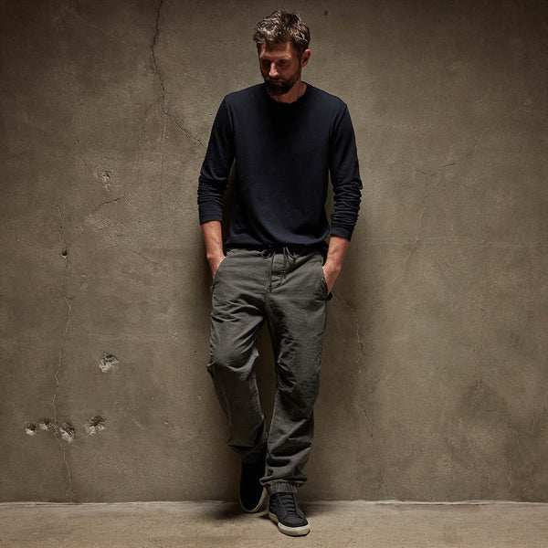 James Perse Long Sleeve Crew Neck Deep