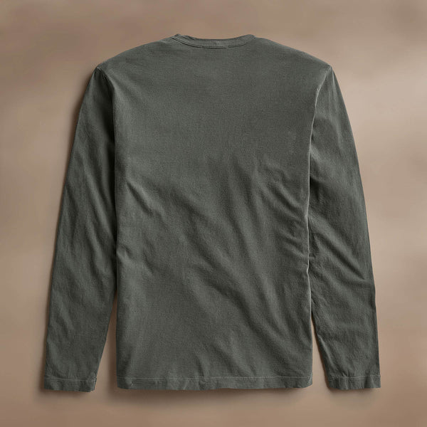 James Perse Long Sleeve Crew Neck Granite Pigment