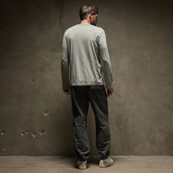 James Perse Long Sleeve Crew Neck Heather Grey