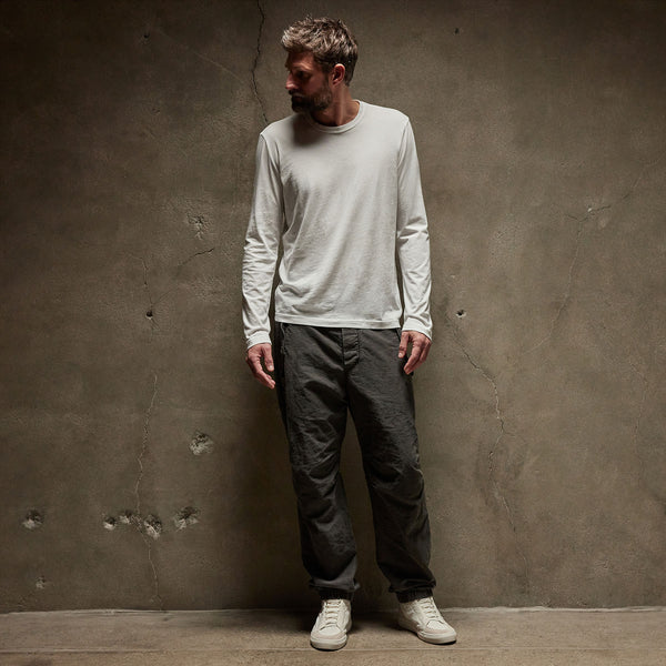 James Perse Long Sleeve Crew Neck White