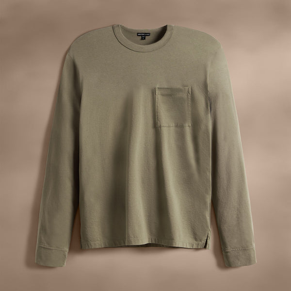 james perse Long Sleeve Pocket Crew Peet