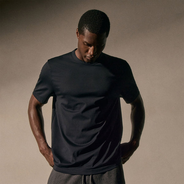 james perse Lotus Jersey Double Ply Crew Deep