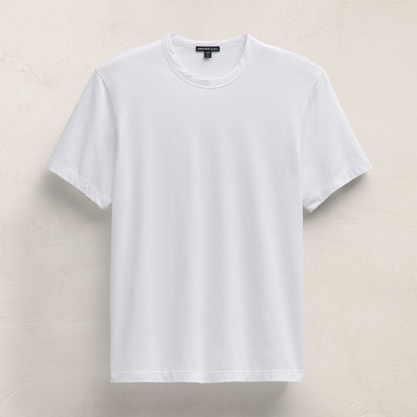 James Perse Lotus Jersey Double Ply Crew White