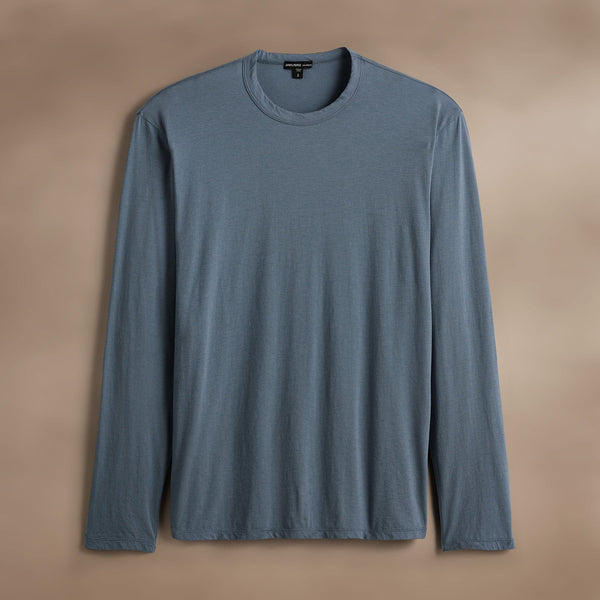 james perse Luxe Lotus Jersey Crew Cascade