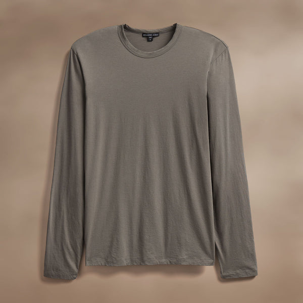 james perse Luxe Lotus Jersey Crew Granite