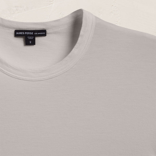 James Perse Luxe Lotus Jersey Crew Silver