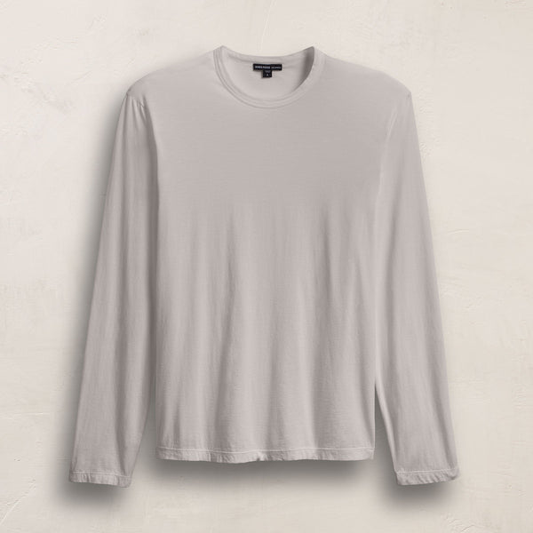 james perse Luxe Lotus Jersey Crew Silver
