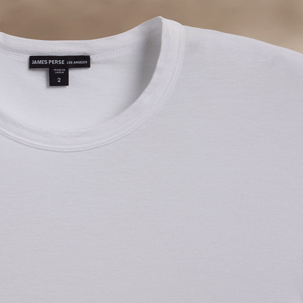 James Perse Luxe Lotus Jersey Crew White