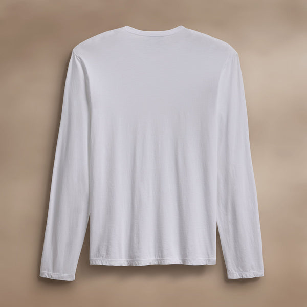 James Perse Luxe Lotus Jersey Crew White