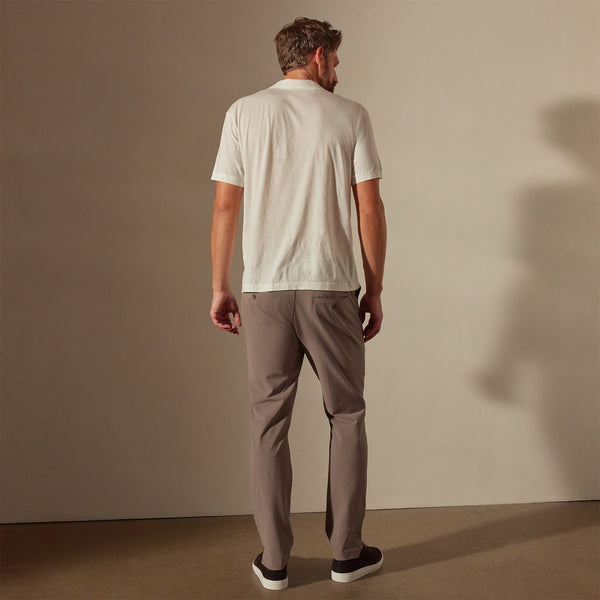 James Perse Luxe Lotus Jersey Polo White