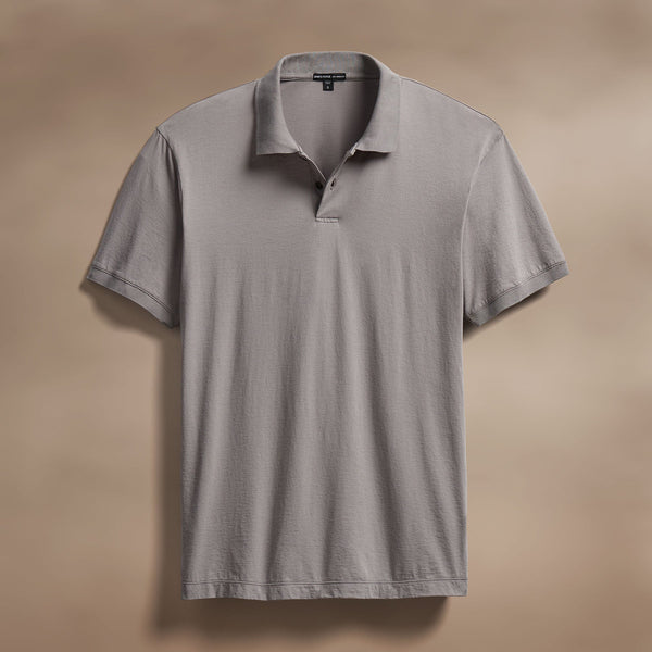 james perse Luxe Lotus Jersey Polo Wolf