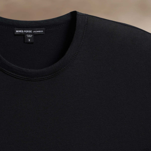 James Perse Luxe Lotus Jersey Tee Black