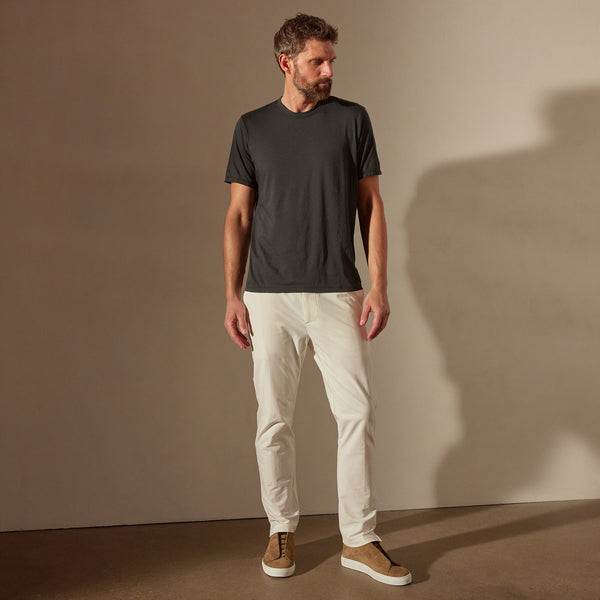 James Perse Luxe Lotus Jersey Tee Carbon