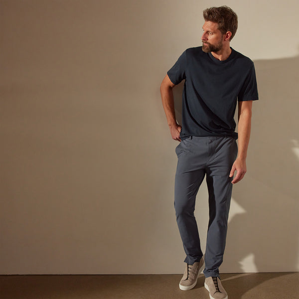 james perse Luxe Lotus Jersey Tee French Navy