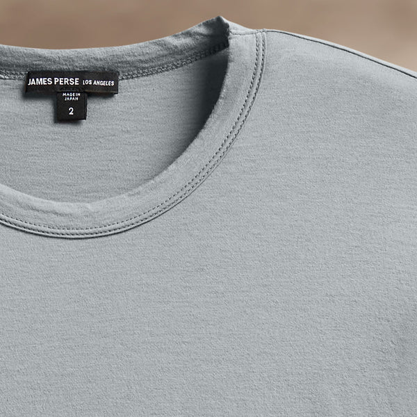 James Perse Luxe Lotus Jersey Tee Grey Sky