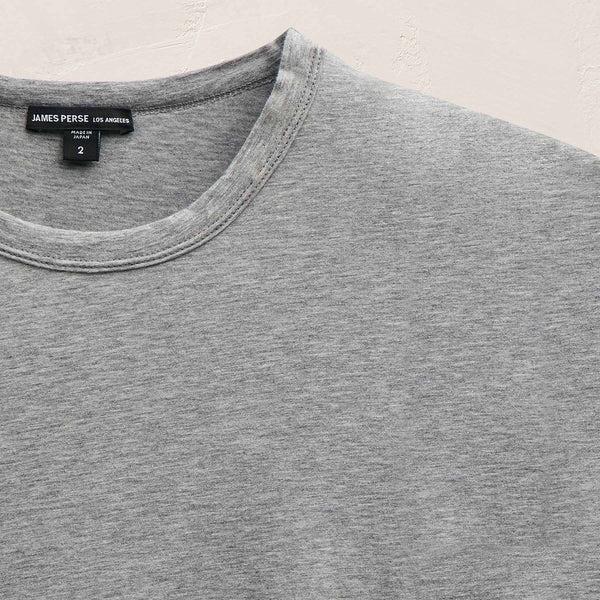 James Perse Luxe Lotus Jersey Tee Heather Grey