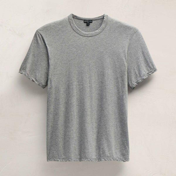 james perse Luxe Lotus Jersey Tee Heather Grey