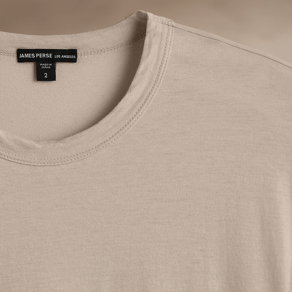 James Perse Luxe Lotus Jersey Tee Overcast
