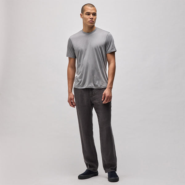 James Perse Luxe Lotus Jersey Tee Silver Grey