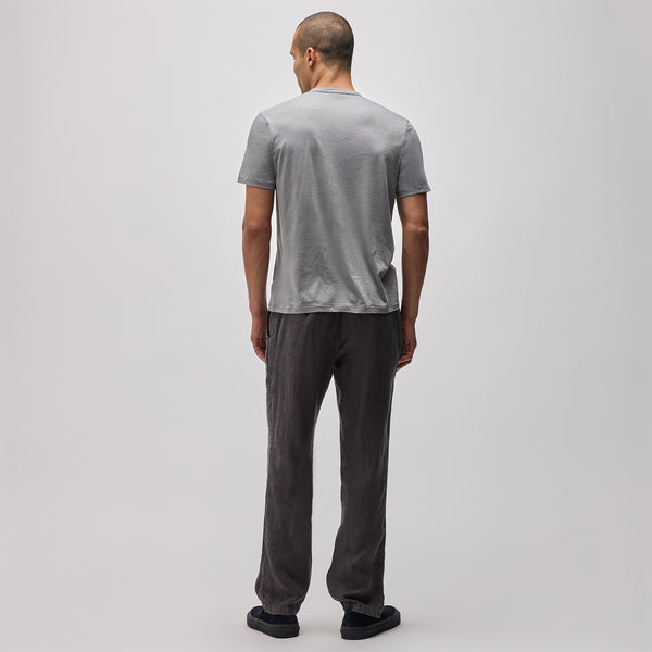 James Perse Luxe Lotus Jersey Tee Silver Grey