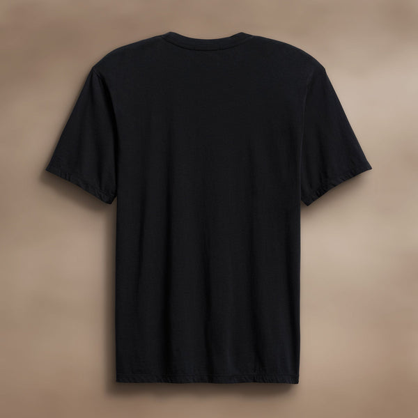 James Perse Luxe Lotus Jersey V Neck Black