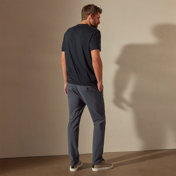 James Perse Luxe Lotus Jersey V Neck French Navy