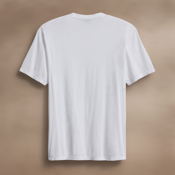 James Perse Luxe Lotus Jersey V Neck White