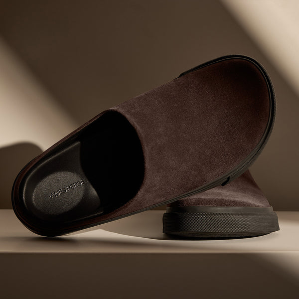 James Perse Men's Suede Clog Cafe